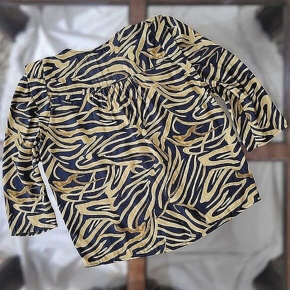 Morgan De Toi watercolour tiger print button up blouse - Picture 10 of 15